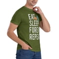 thumbnail image 5 of Eat Sleep Forex Repeat Men'S Basic Short Sleeve T-Shirt Moss Green Small, 5 of 5