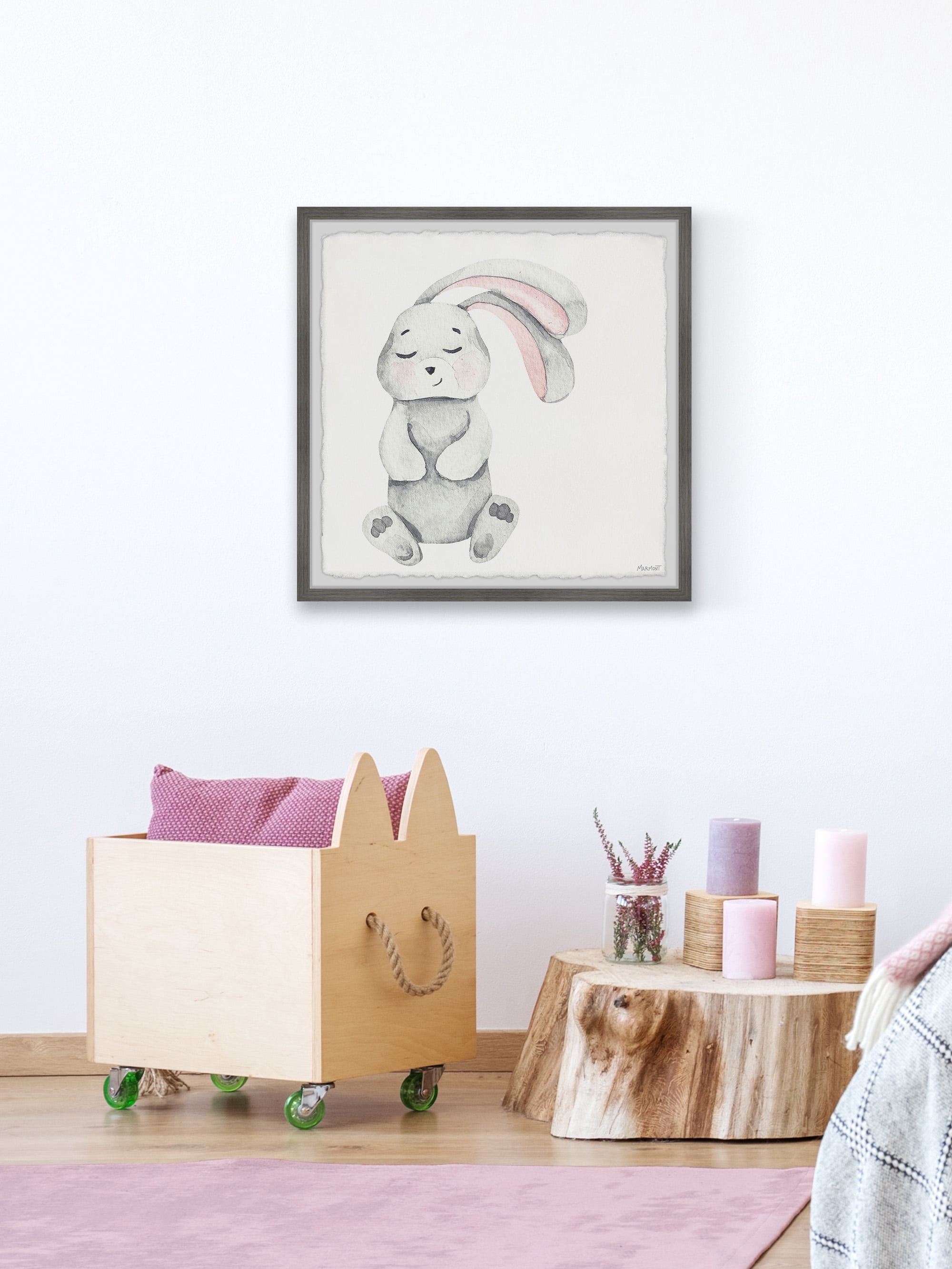 Marmont Hill Sleeping Bunny Framed Wall Art