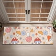 thumbnail image 2 of Red Mushroom Flower Light Pattern Door Rugs,Washable Non Slip Door Mats Indoor,Decorative Door Mats,Entry Mat Indoor for Entrance,Bedroom,Kitchen,Bathroom,16"x47", 2 of 6