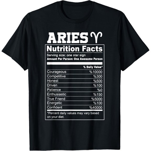 Aries nutrition facts T-Shirt