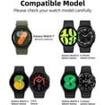 thumbnail image 3 of No Gap Watch Band for Samsung Galaxy Watch 7 40mm 44mm/Watch 6 Classic 43mm 47mm/Watch 5 Pro 45mm/Watch 4 Classic 42mm 46mm/Watch 6/5/4 40mm 44mm, 20mm Silicone Sport Bands Magnetic for Women Men, 3 of 7