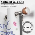 thumbnail image 2 of Outdoor Curtains for Patio Waterproof, Easter Gnomes Bunnies Outdoor Privacy Panels Grommet, Spring Easter Eggs Floral Leaves Blackout Outside Curtains for Porch/Cabana 54"x84", 2 Panels, 2 of 8