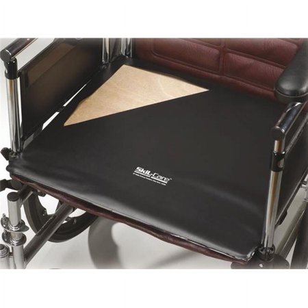 Skil-Care Solid Seat Platform, Vinyl-Covered Hardboard, 18" W x 16" D x 0.5" H, Firm Foundation for Wheelchair Cushions, 703082