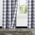 thumbnail image 2 of HA-EMORE Buffalo Checker Curtains Heavy-Duty Yarn Dyed Fabric Light Filtering Drapes Farmhouse Plaid Gingham Home Decor Window Treatment Set Panels for Living Room, 2 Panels, 2 of 8