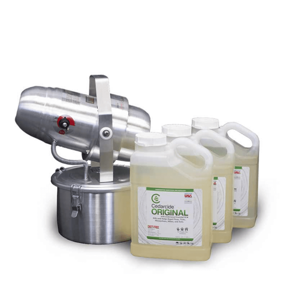 Cedarcide Fogger Kit with X3 Gallons Cedarcide Original for Mites