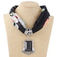 thumbnail image 2 of HAPIMO Winter Women's Scarf Necklace Alloy Pendant Cotton And Linen Accessory Bohemia Tassel Scarves Bead Pendant Scarf Charm Ethnic Style Infinity Scarves Square Scarfs Christamas Gift, 2 of 2