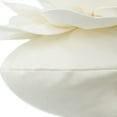 thumbnail image 5 of JWH 3D Round Flower Pillow Cover with Insert Decorative Throw Pillows Small Circular Soft Suede Pillows for Bedroom,Living Room and Hotel in Beige 14inch, 5 of 7