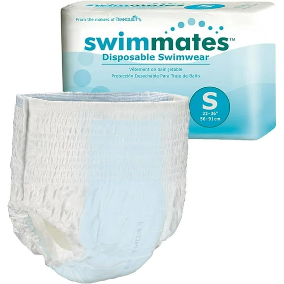Swimmates Disposable Underwear, Swim Diapers, Adult Small/Youth X-Large, 22 ct Bag
