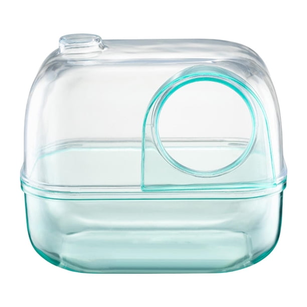 Baño Y Sanitario Jinwen Para Hámsteres Contenedor De Baño De Arena Transparente Azul