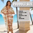 thumbnail image 2 of DISNIMO Tie Dye Print Kaftan Dress for Women Plus Size V Neck Swimsuit Cover up Casual Loose Bathing Suit Cover Batwing Sleeve Caftan Dresses Soft Loungewear, 2 of 7