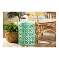 thumbnail image 2 of Baxton Studio Jamila Modern and Contemporary Aqua Finished metal Outdoor Side Table, 2 of 15