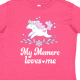 thumbnail image 4 of Inktastic My Memere Grandma Loves Me Unicorn Girls Toddler T-Shirt, 4 of 5