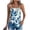 Tank Top / Camisole - A01 Light Blue, variant on Xdegoge Spaghetti Strap Tank Top Plus Size Summer Breathable Tops Sleeveless Casual Loose Asymmetrical Hem Cami Fashion Versatile Bohemian Beach Holiday Streewear