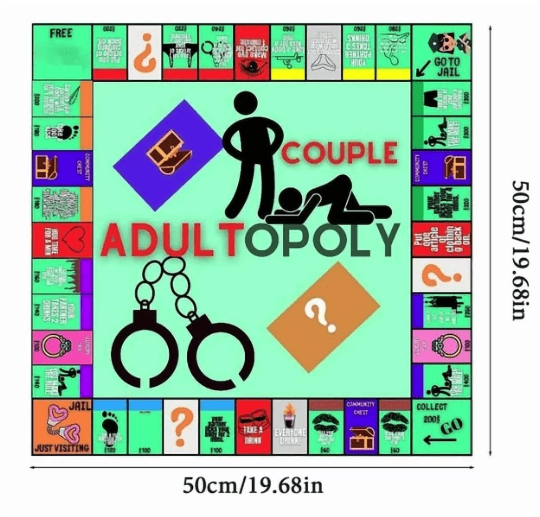 Adultopoly Board Game |  Couples Game for Date Night | Unique Gift for Him & Her