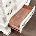 thumbnail image 5 of Furniture of America Deber Adult Traditional 11-Drawer Dresser, Pearl White, 5 of 14