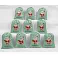 thumbnail image 5 of Darling Souvenir White Santa & Gift Christmas Party Supplies&nbsp;Drawstring Pouches&nbsp;Favor Bags 15 Pieces, 5 of 5