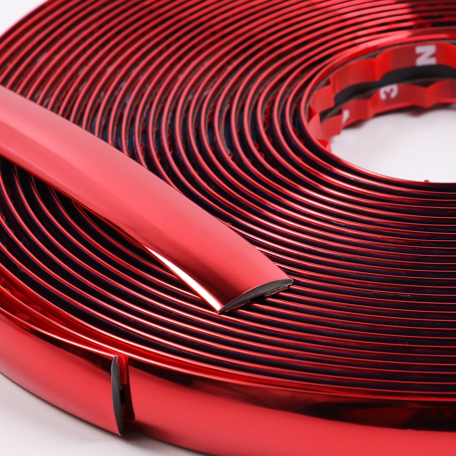 Automotive Chrome Trim Molding Body Side Universal Decorative Strip Red