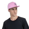 thumbnail image 6 of ZICANCN Alphabet X America Usa Flag Baseball Caps, Trucker Hats for Men And Women, Adjustable Breathable Flat Caps, Pink, 6 of 8