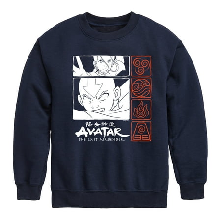 Avatar: The Last Airbender - Grid - Youth Crewneck Fleece Sweatshirt