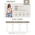 thumbnail image 3 of Womens Cap Sleeve Crop Tops Summer Color Block Going Out Crew Neck Knit Trendy Casual Sweater, 3 of 5