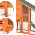 thumbnail image 5 of TBWYF 67in Pet Cage Bunny Rabbit Hutch Wooden Pet House with Playpen Area Chicken Coop with Ramp Poultry Cage for Small Animals, 5 of 7