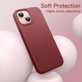 thumbnail image 4 of JETech Silicone Case for iPhone 15 6.1-Inch, Silky-Soft Touch Full-Body Protective Phone Case, Shockproof Cover (Maroon), 4 of 6