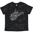 thumbnail image 3 of Inktastic West Virginia State Word Salad Boys or Girls Toddler T-Shirt, 3 of 5