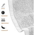 thumbnail image 2 of J&V TEXTILES 6 Pack Bath Towel Set 27 x 52 Inches, 500 GSM 100% Ring Spun Cotton Medium Lightweight and Highly Absorbent Quick Drying, Premium Towels for Hotel, Spa and Bathroom White, 2 of 3
