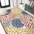 thumbnail image 3 of JONATHAN Y AMALFI COAST 5 x 8 Area Rug, Minori Floral - Cream/Red/Blue, AMC109B-5, 3 of 9