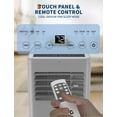 thumbnail image 3 of 10,000/7,000 BTU Portable Air Conditioner - 3-in-1 AC with Dehumidifier & Fan - Quiet, Remote, Window Kit, 24H Timer - Cools Rooms up to 450 Sq.Ft - Black Control Panel, US Standard, 3 of 7