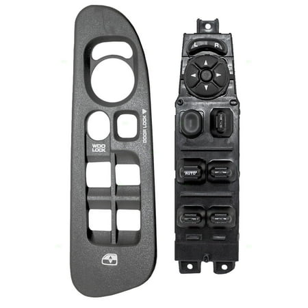 Medium Gray Slate - Drivers Power Front Window Master Switch with Medium Slate Gray Bezel Replacement for Dodge Pickup Truck 5HZ71XDHAE