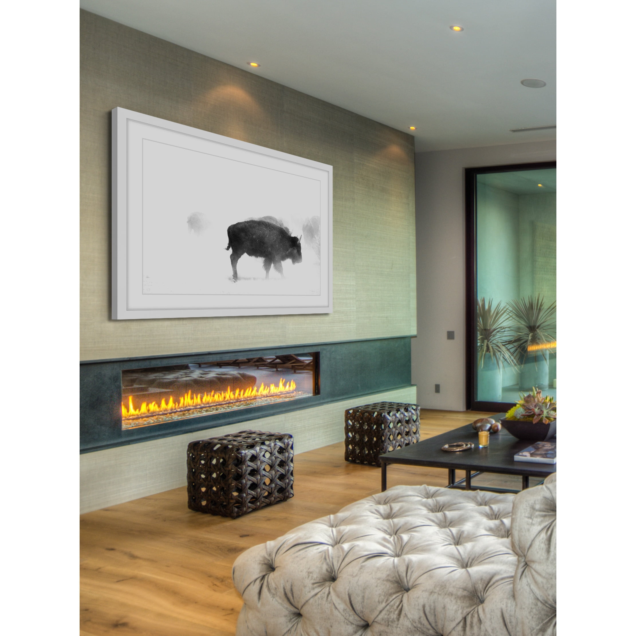 Marmont Hill "Buffalo Mist" Framed Painting Print