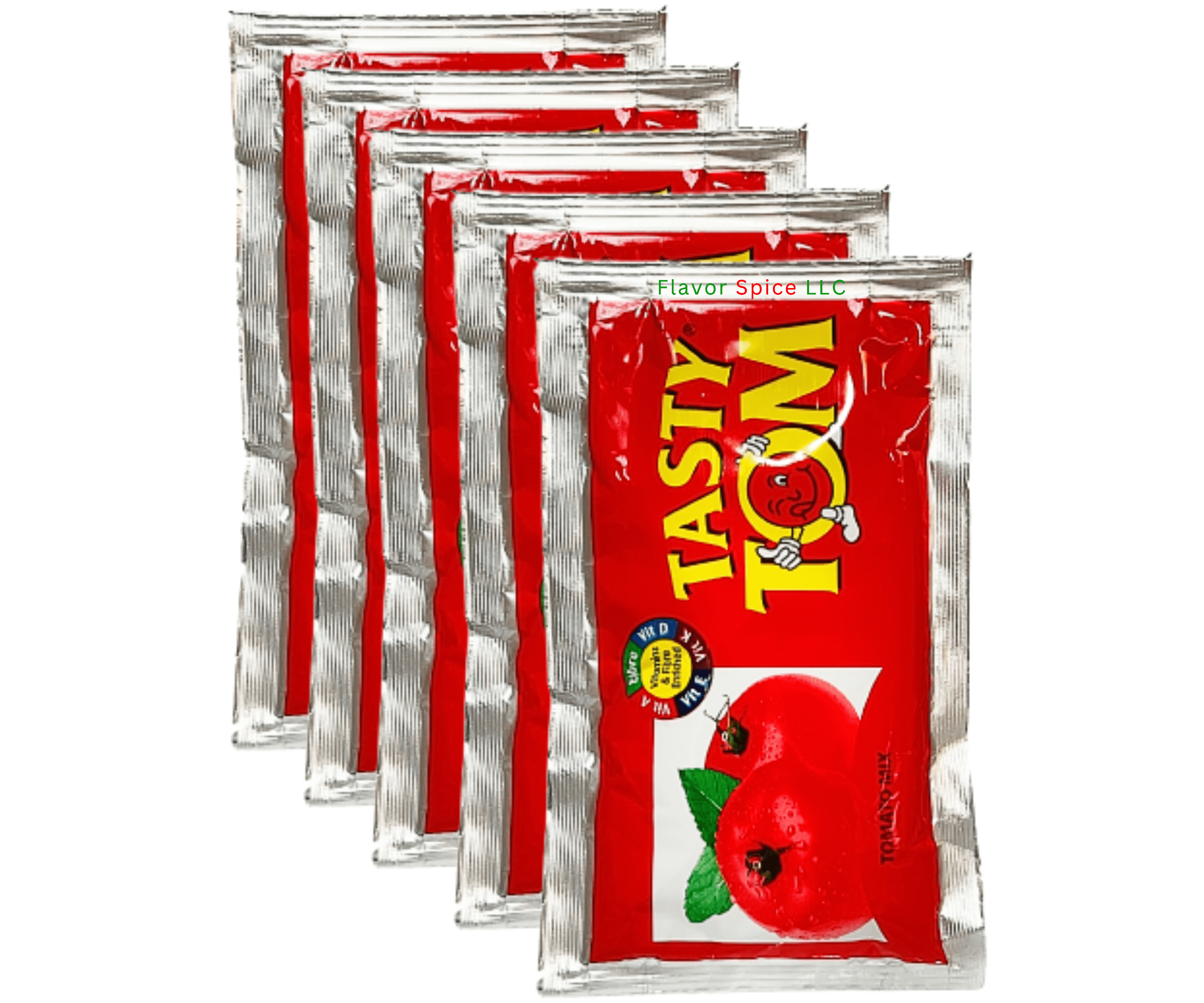 Tasty Tom Tomato Paste 60g x ( 1 Roll Pack of 5)