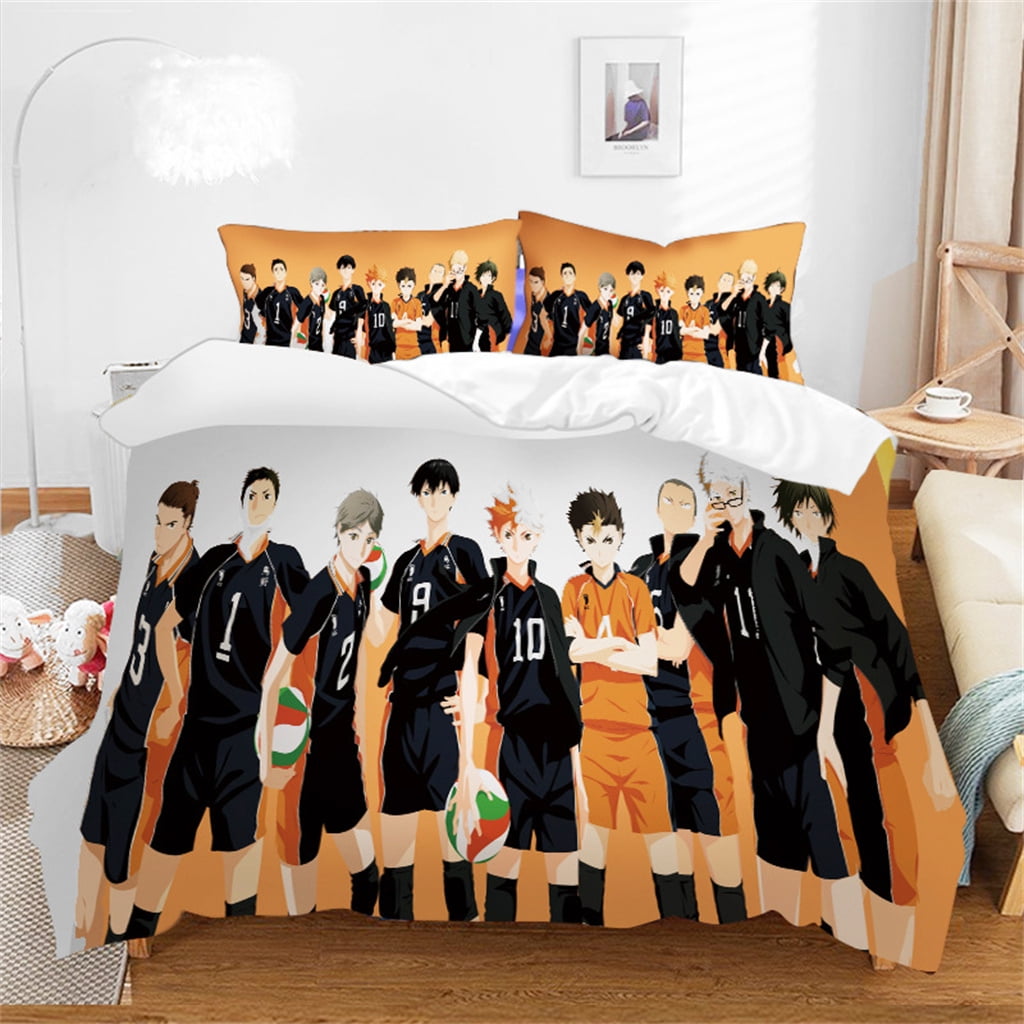 Anime Duvet Cover Set Haikyuu Bed Comforter Sets Twin Full Queen King