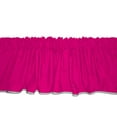 thumbnail image 1 of Baby Doll Bedding Solid Two Tone Window Valance, Hot Pink/Grey, 1 of 2