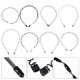 thumbnail image 5 of FELTECHELECTR 8 diademas onduladas para hombre, accesorios para el cabello con resorte de metal a la moda, 5 of 7