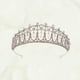 thumbnail image 3 of Corona de novia con perlas y diamantes de imitación, tocado de estilo europeo, aros para el pelo, tocado de boda para mujer y novia, 3 of 7