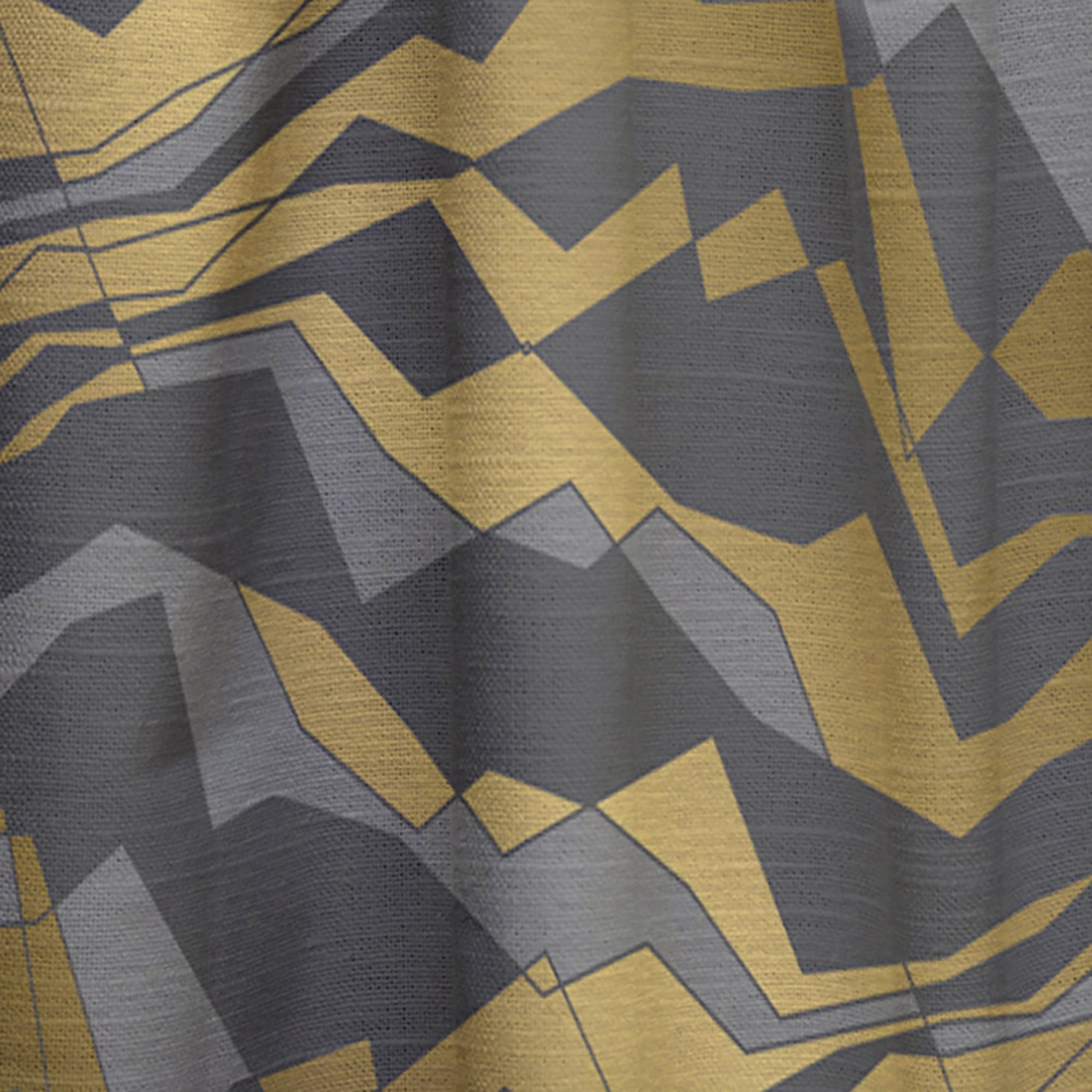 Designart 'Waves Pattern and Angled lines' Mid-Century Modern Curtain Panel
