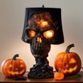 thumbnail image 1 of Zmoon Halloween Lava Stone Skull Lamp, 1 of 7