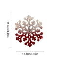 thumbnail image 3 of AuroraX Burgundy Christmas Decorations Glitter Shatterproof 2025 Snowflake Christmas Tree Ornaments Winter Wall Room Hanging Decor, 3 of 6