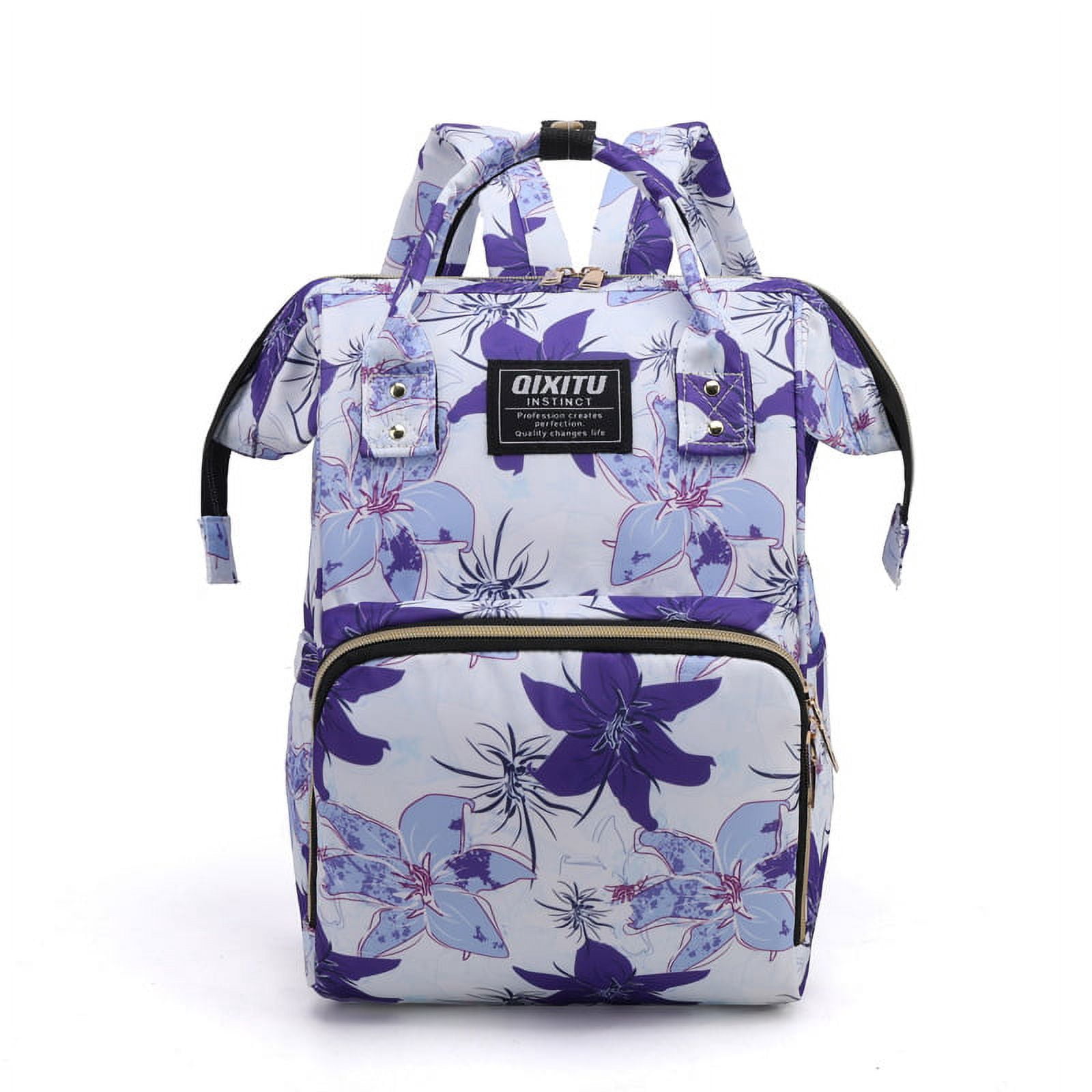Mummy Bag Fashion Patterned Backpack Lightweight Large Capacity Backpack Maternity Baby Changing Bags Baby Stroller Backpack Diaper Changing Backpack