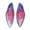 Blue, variant on 50Pcs Resin Big Wing Charms Insects Wing Pendants Colorful with Gold Foil 51mm-Random Mixed
