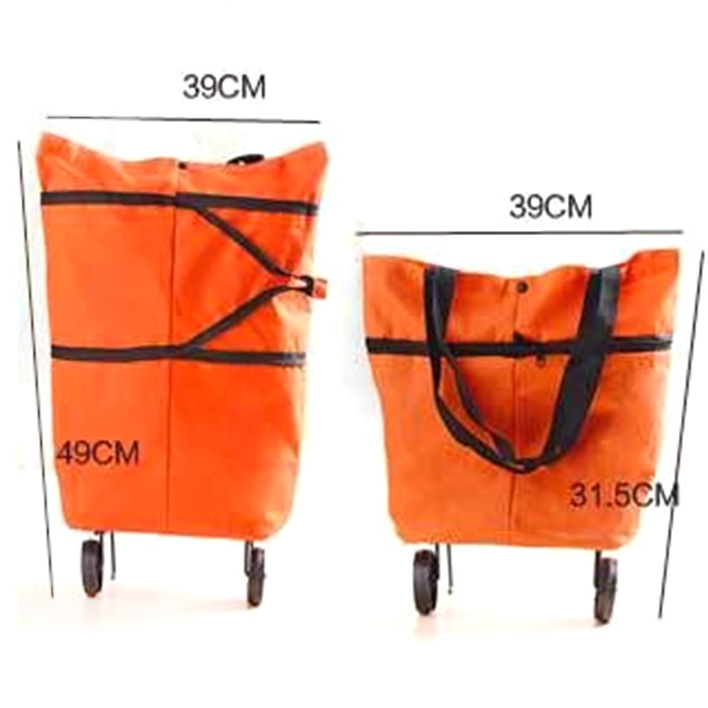 High Capacity Shopping Bag Fashion Portable Small Pull Folding