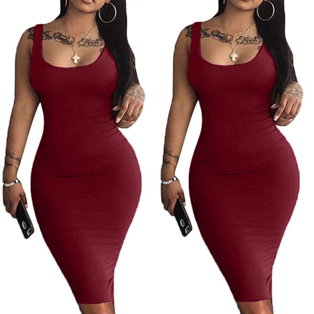 women's bandage bodycon sleeveless evening party cocktail club short mini dress