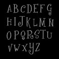 thumbnail image 1 of Girly Font Uppercase Alphabet Iron On Rhinestone Crystal T-Shirt Transfer by JCS Rhinestones, 1 of 4