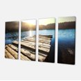 thumbnail image 2 of Large Wooden Pier into the Lake - Seashore Canvas Art Print, 2 of 3