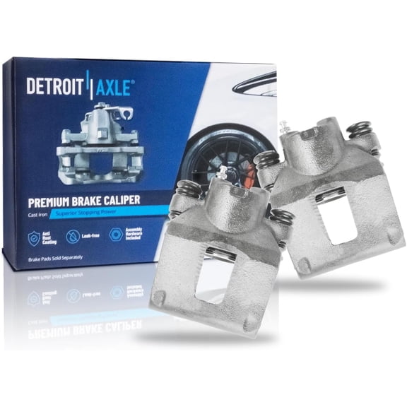 Detroit Axle - Rear Brake Calipers Replacement for 1996-2000 Ford Crown Victoria Lincoln Town Car Mercury Grand Marquis - 2pc Set