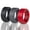 Black, Dark-Gray, Red, variant on Men's 4Love Silicone Rings. Soft, Comfortable & Durable Wedding Bands. US Design Patent - 3 pack