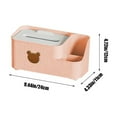 thumbnail image 4 of Iumwxz Drawer Organizers and Storage Paper Box Living Room Tissue Box Plastic Desktop Storage Box Coffee Table Remote Control Multifunctional Storage Office Supplies Pink Plastic Holiday Travel, 4 of 7