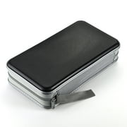 80 Capacity CD Case,Portable DVD Black Hard Plastic Holder Organizer